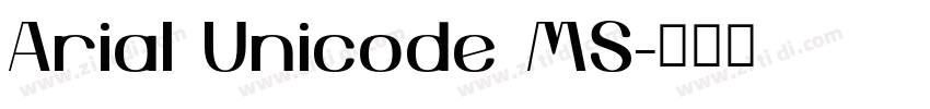 Arial Unicode MS字体转换